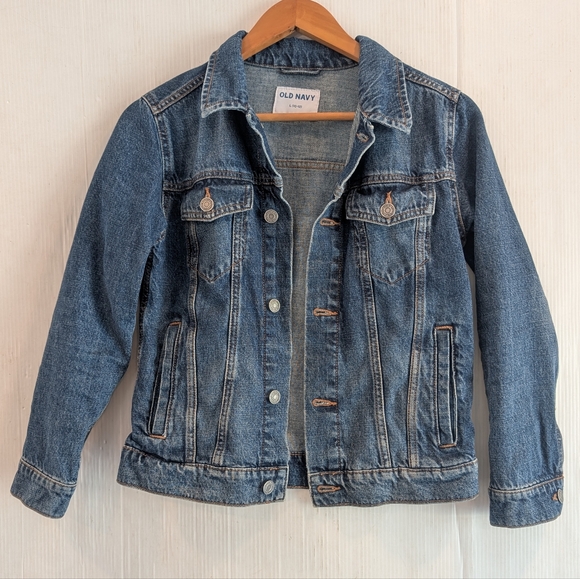 OLD NAVY Kids Boys Blue Denim Jacket Size 10/12 - Picture 3 of 9